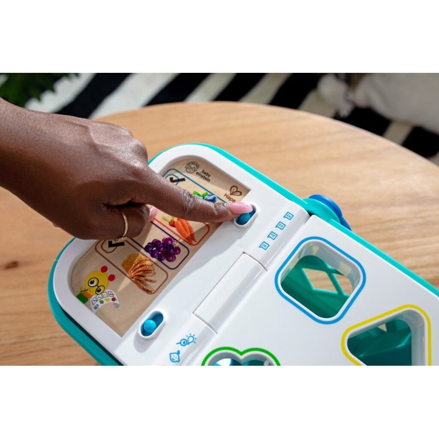 Baby Einstein - Dětský interaktivní nákupní košík MAGIC TOUCH HAPE 3xAAA