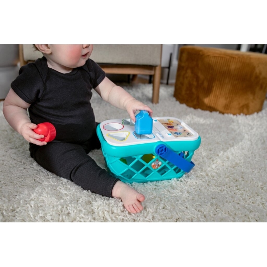 Baby Einstein - Dětský interaktivní nákupní košík MAGIC TOUCH HAPE 3xAAA