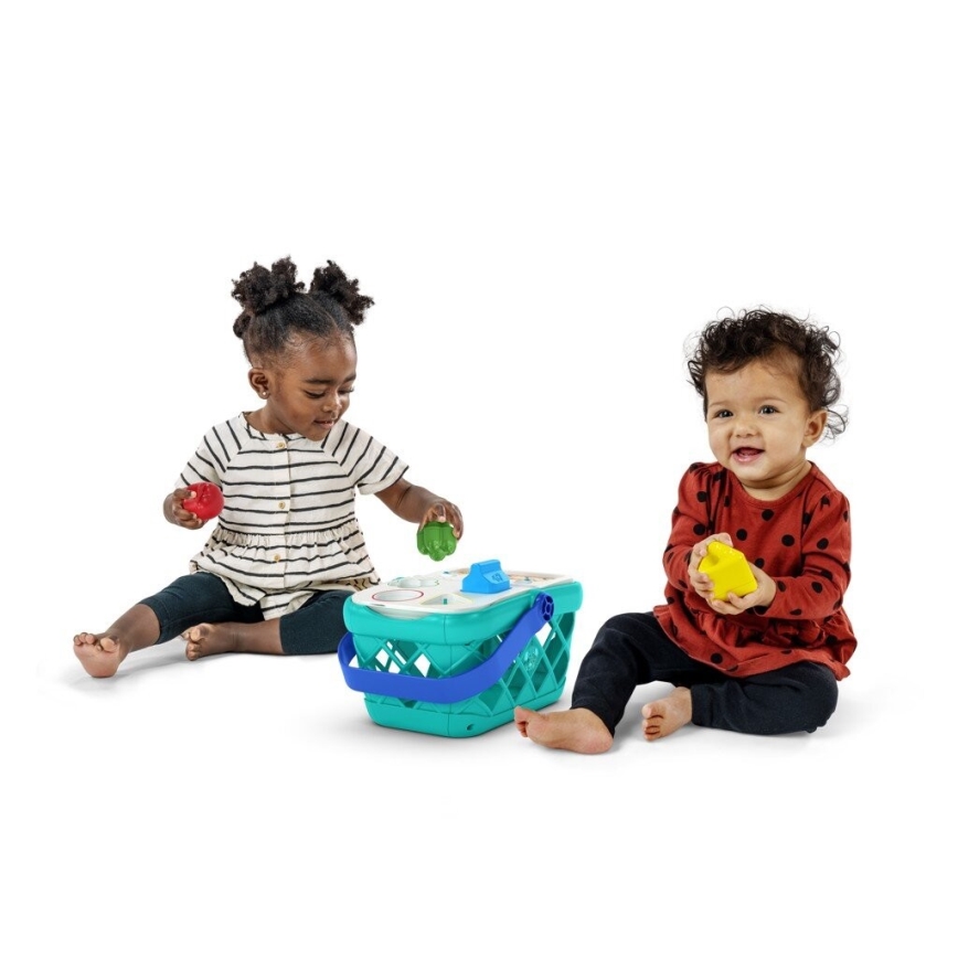 Baby Einstein - Dětský interaktivní nákupní košík MAGIC TOUCH HAPE 3xAAA