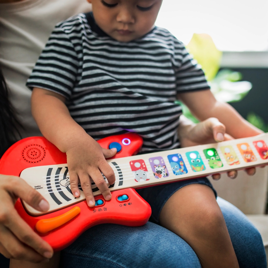 Baby Einstein - Dřevěná hudební hračka MAGIC TOUCH kytara 3xAA