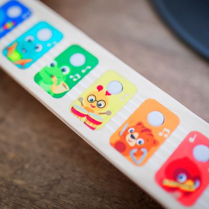 Baby Einstein - Dřevěná hudební hračka MAGIC TOUCH kytara 3xAA
