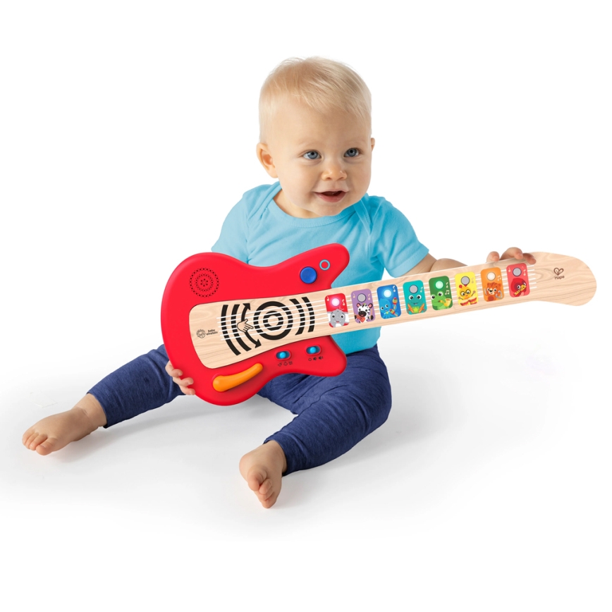 Baby Einstein - Dřevěná hudební hračka MAGIC TOUCH kytara 3xAA
