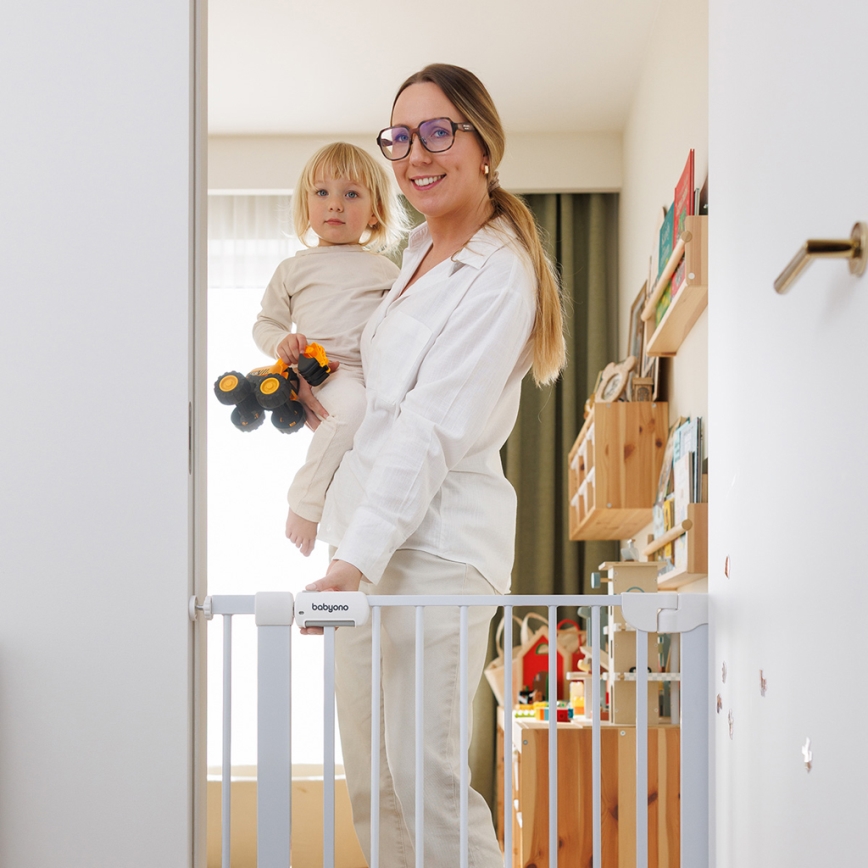 BabyOno - Bezpečnostní zábrana 75-96 cm bílá
