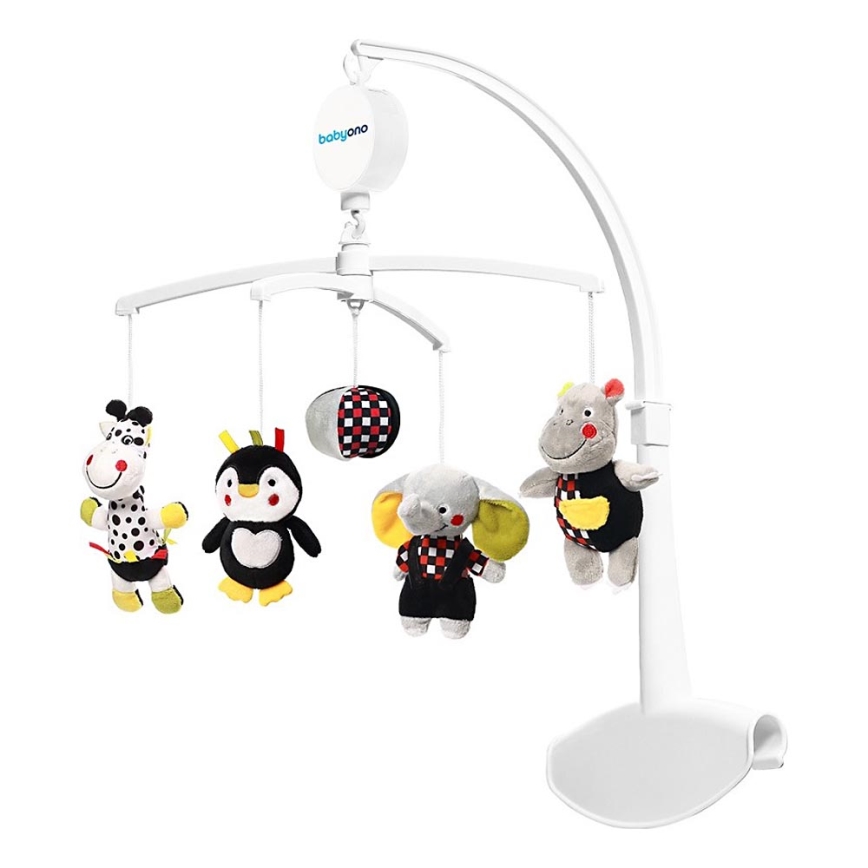 BabyOno - Hudební kolotoč nad postýlku zvířátka