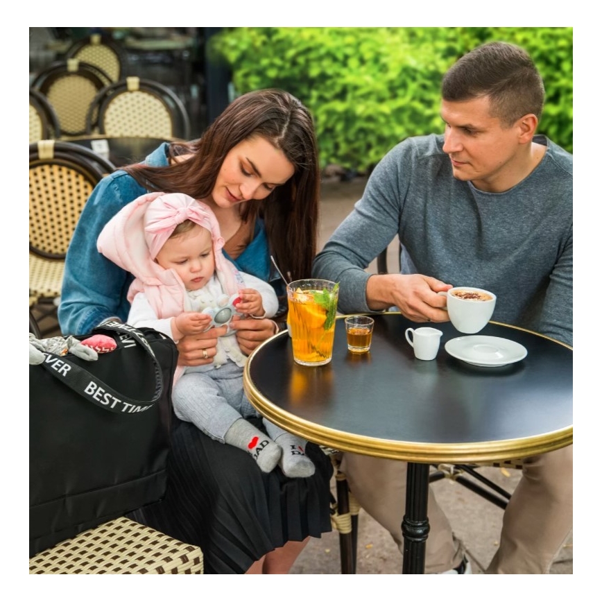 BabyOno - Přebalovací taška na kočárek Best Time Ever černá
