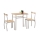 Balkónový set LANCE 82x50 cm kov/dub sonoma