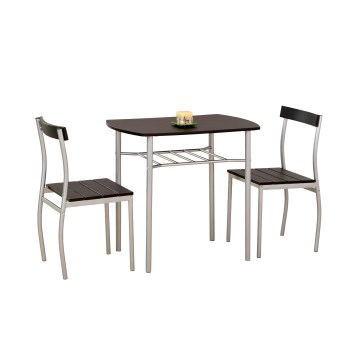 Balkónový set LANCE 82x50 cm kov/wenge