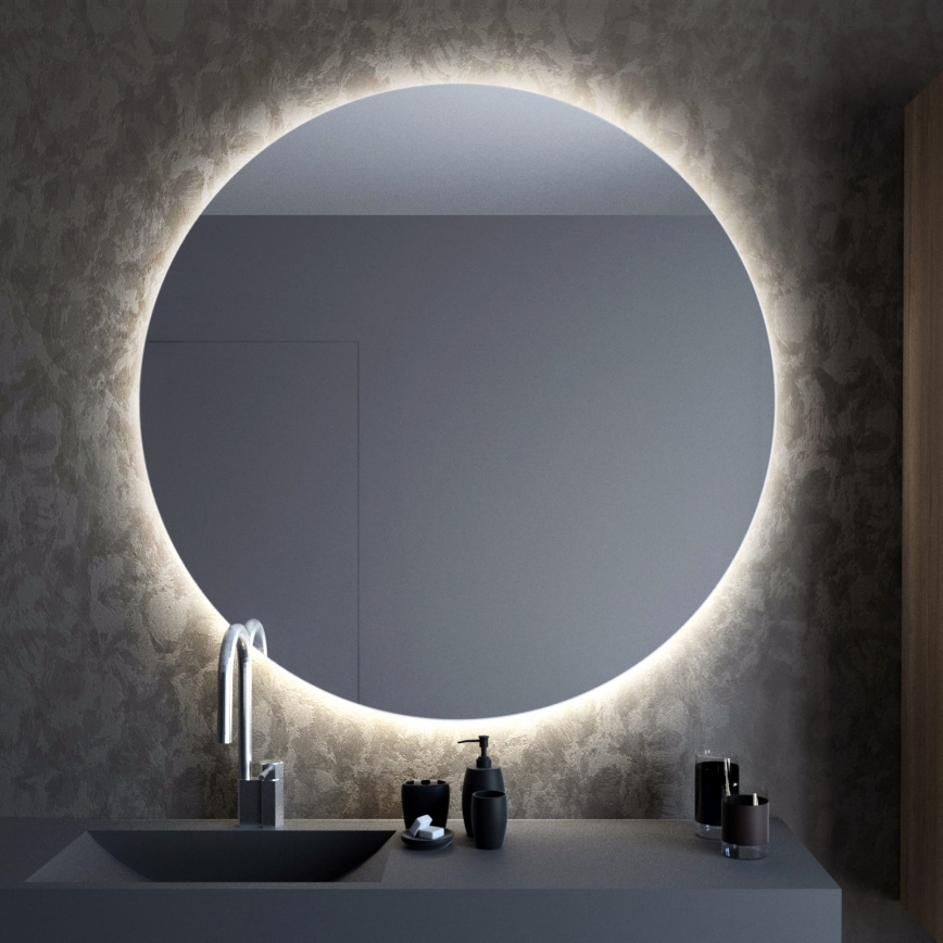 Baltica Design - LED Koupelnové nástěnné zrcadlo s podsvícením BRIGHT LED/15W/230V 4500K pr. 90 cm IP65