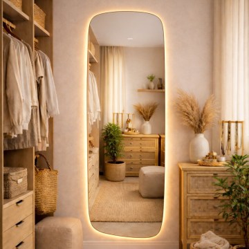 Baltica Design - LED Koupelnové nástěnné zrcadlo s podsvícením STONE CALM LED/15W/230V 2700K 155x50 cm IP65