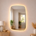 Baltica Design - LED Koupelnové nástěnné zrcadlo s podsvícením STONE CALM LED/15W/230V 2700K 90x60 cm IP65