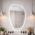 Baltica Design - LED Koupelnové nástěnné zrcadlo s podsvícením STONE FLUID LED/15W/230V 4500K 92x55 cm IP65