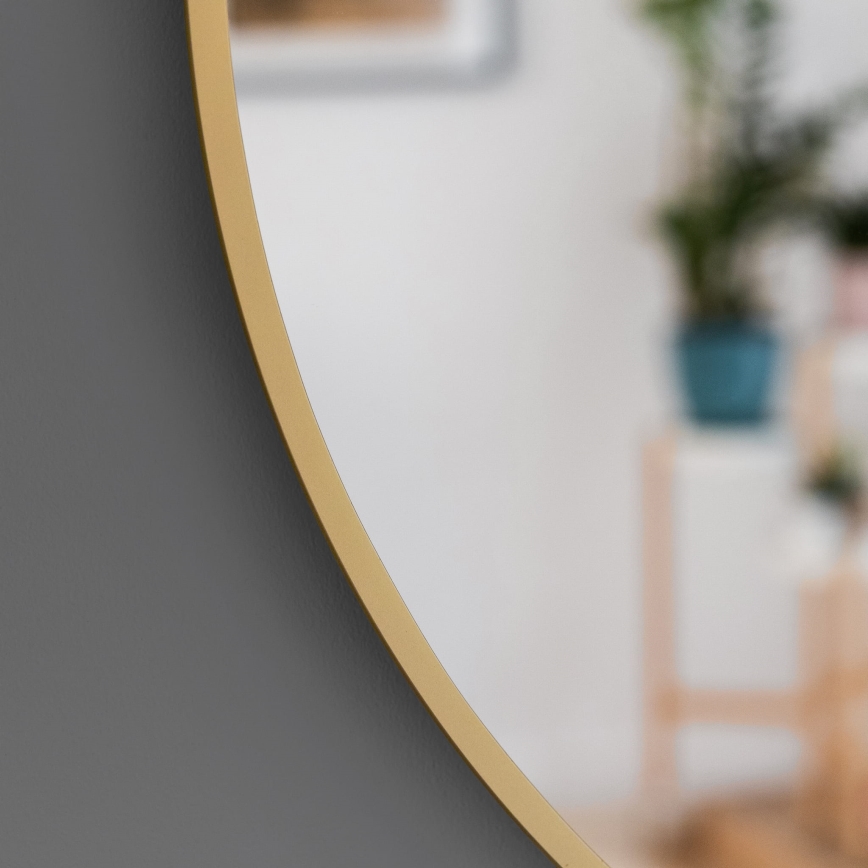 Baltica Design - LED Koupelnové nástěnné zrcadlo s podsvícením BRIGHT LED/15W/230V 4500K pr. 100 cm IP65 zlatá