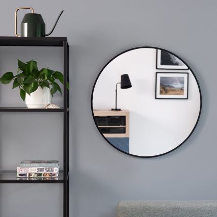 Baltica Design - LED Koupelnové nástěnné zrcadlo s podsvícením BRIGHT LED/15W/230V 4500K pr. 60 cm IP65 černá