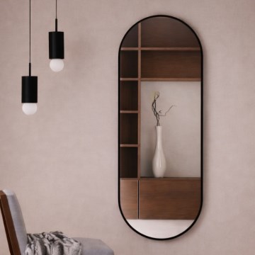 Baltica Design - Nástěnné zrcadlo TINY BORDER 140x60 cm černá