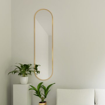 Baltica Design - Nástěnné zrcadlo TINY BORDER 155x40 cm zlatá