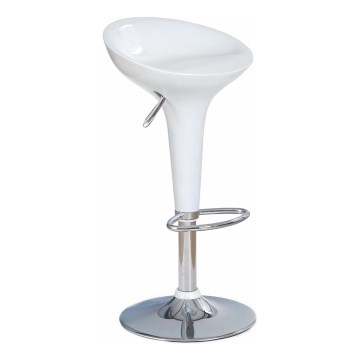 Barová židle 88x44 cm bílá/chrom