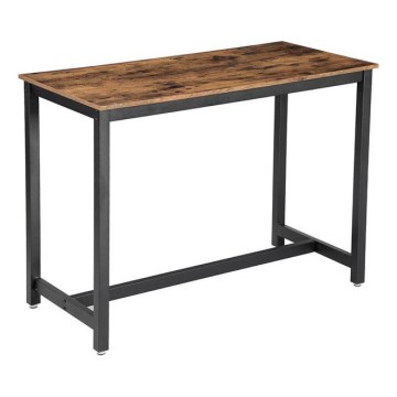 Barový stolek BARTIS 120x60 cm hnědá/černá