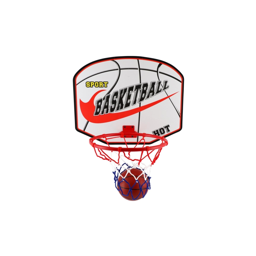 Basketbalový koš s míčem