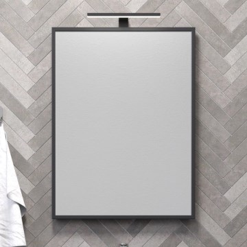 BATH DELUXE 01-060-05-02-00 - Koupelnové zrcadlo BORGSTED 60x80 cm černá