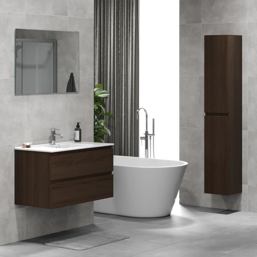 BATH DELUXE 04-030-64-84-01 - Koupelnová skříňka KENWOOD 186 cm ořech