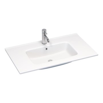 BATH DELUXE 06-080-27-11-00 - Zápustné umyvadlo LILLESNAD 81x46 cm keramika/bílá