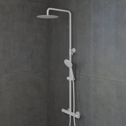 BATH DELUXE 31-120-05-01-00 - Sprchová sada s termostatickou baterií DRAGOR matná bílá