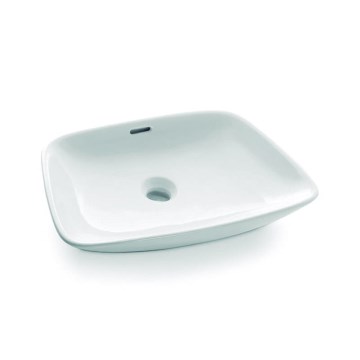 Bathco 0091 - Umyvadlo na desku ANABEL 50x36 cm porcelán/bílá