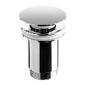 Bathco 0211 - Umyvadlová výpusť s přepadem CLICK-CLACK pr. 6 cm lesklý chrom