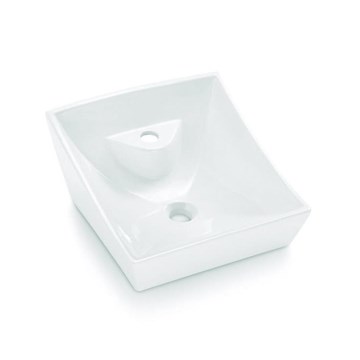 Bathco 4002 - Umyvadlo na desku SORIA 40x41 cm porcelán/bílá
