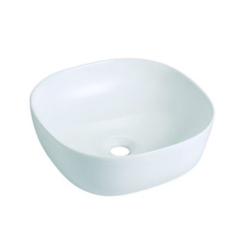 Bathco 4071 - Umyvadlo na desku OLEA 41x41 cm porcelán/bílá