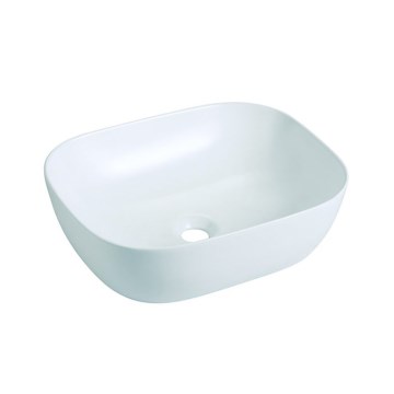 Bathco 4072 - Umyvadlo na desku OLEA 49x40 cm porcelán/bílá