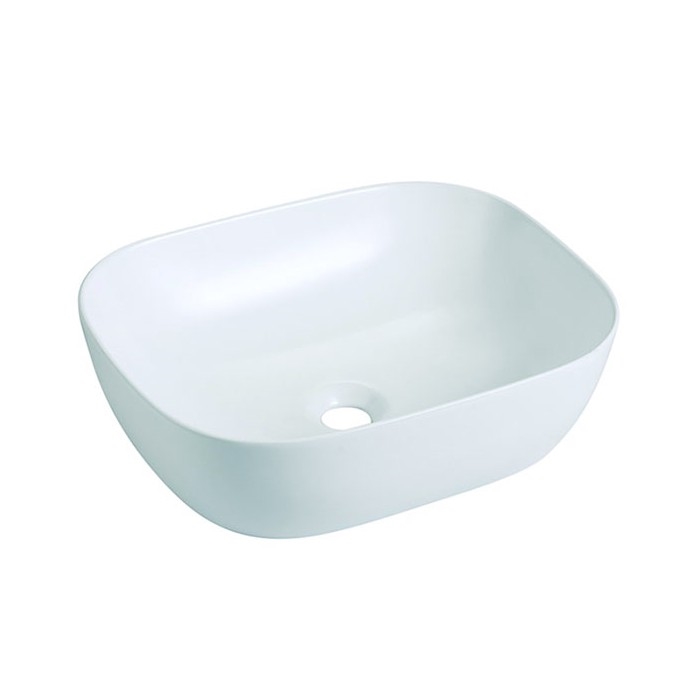 Bathco 4072 - Umyvadlo na desku OLEA 49x40 cm porcelán/bílá