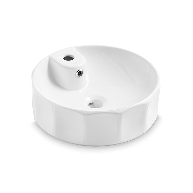 Bathco 4158 - Umyvadlo na desku CIRCUS pr. 42 cm porcelán/bílá