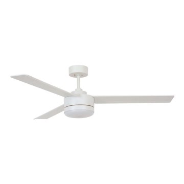 BAYSIDE 213032 - LED Stmívatelný stropní ventilátor LAGOON GX53/17W/230V bílá pr. 132 cm