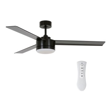 BAYSIDE 213033 - LED Stropní ventilátor LAGOON GX53/17W/230V černá pr. 132 cm + dálkové ovládání