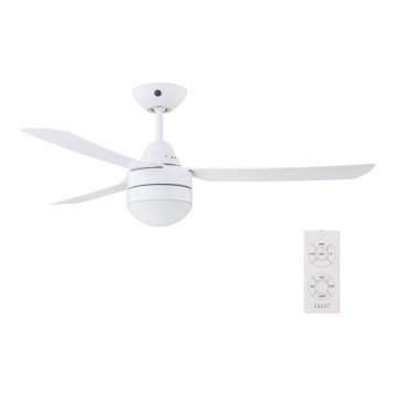 BAYSIDE 531016 - Stropní ventilátor MEGARA 2xE14/15W/230V bílá + DO