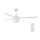 BAYSIDE 531016 - Stropní ventilátor MEGARA 2xE14/15W/230V bílá pr. 122 cm + dálkové ovládání