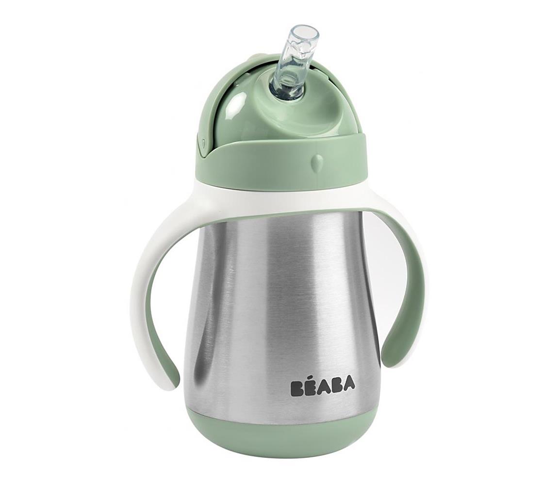 Beaba Beaba 913535BB - Termoizolační hrnek s brčkem 250 ml zelená FBB0006