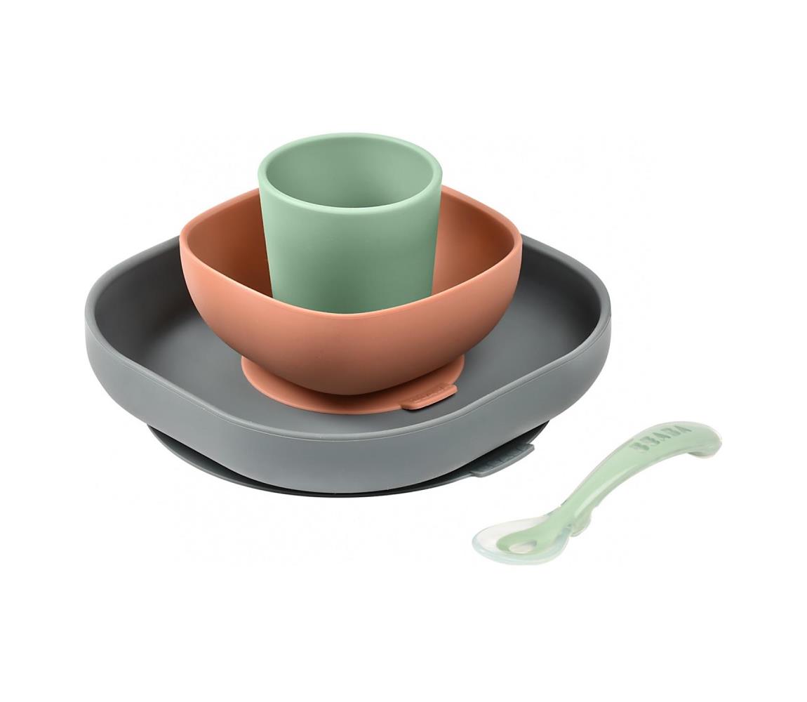 Beaba Beaba 913543BB - Dětská jídelní sada Mineral 4 ks FBB0008