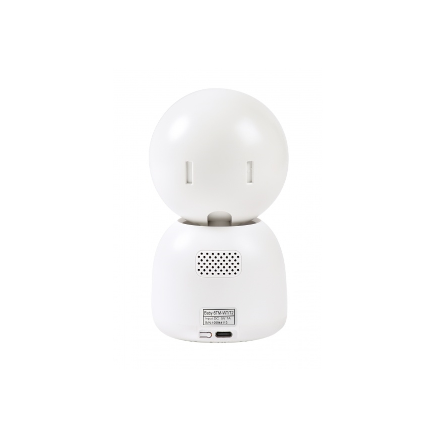 Beaba - Chytrá nabíjecí dětská chůvička s monitorem ZEN NIGHT 720p 5V 4000 mAh Wi-Fi bílá