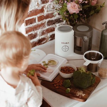 Beaba - Parní vařič 2v1 BABYCOOK NEO bílá/šedá