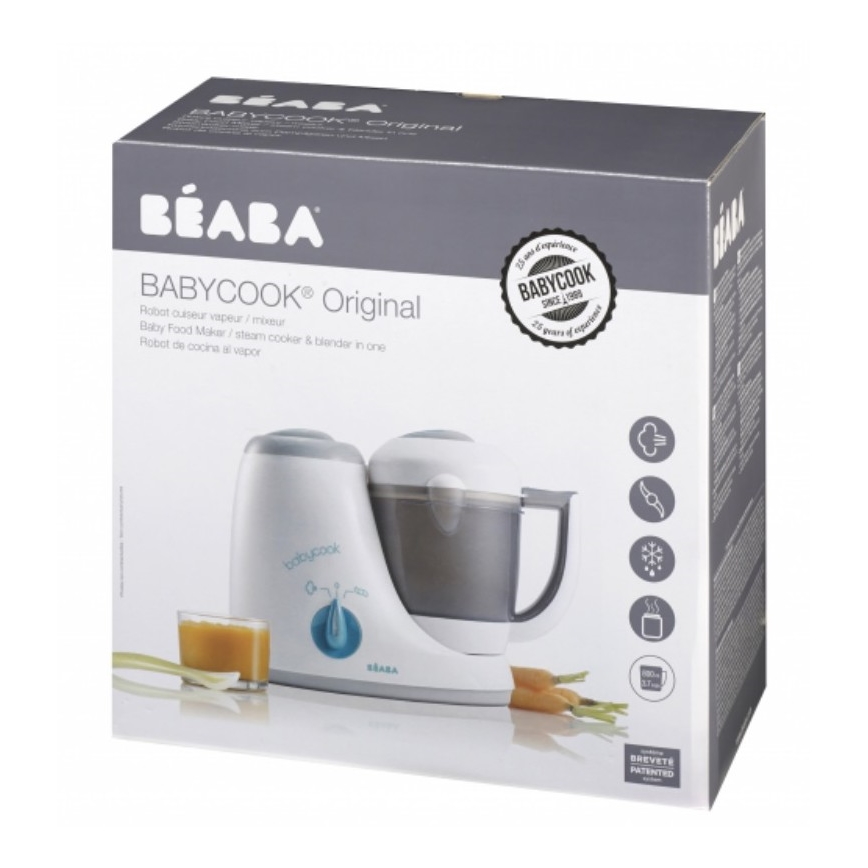 Beaba - Parní vařič s mixérem BABYCOOK ORIGINAL šedá