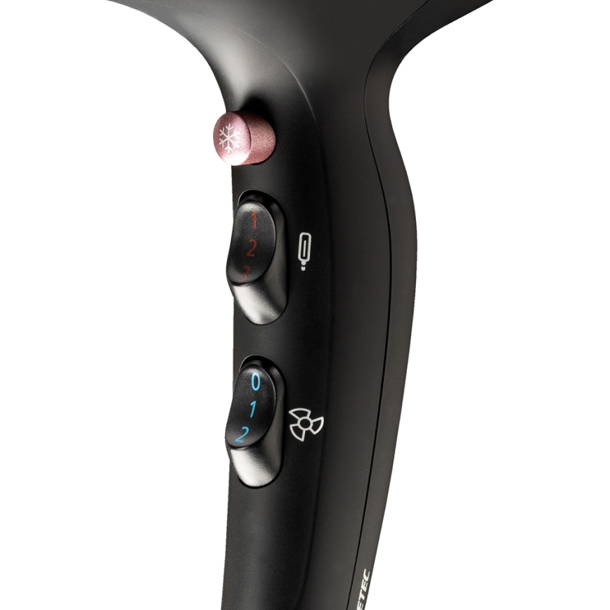 Bellissima 11858 - Fén 2100W/230V černá/růžová
