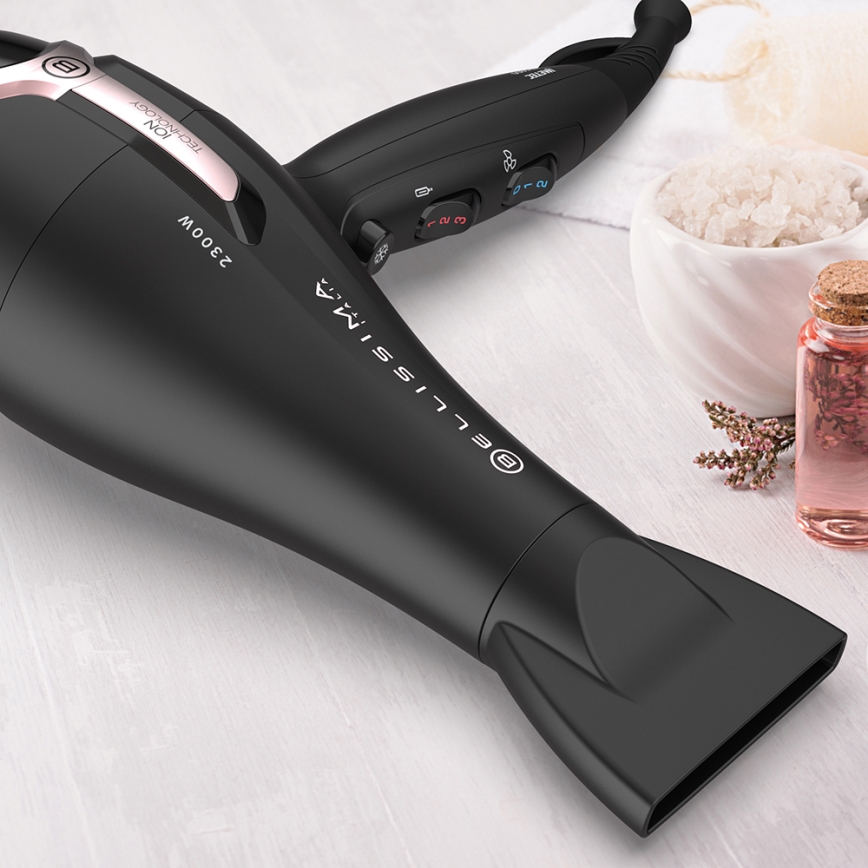 Bellissima 11860 - Fén 2300W/230V černá/růžová