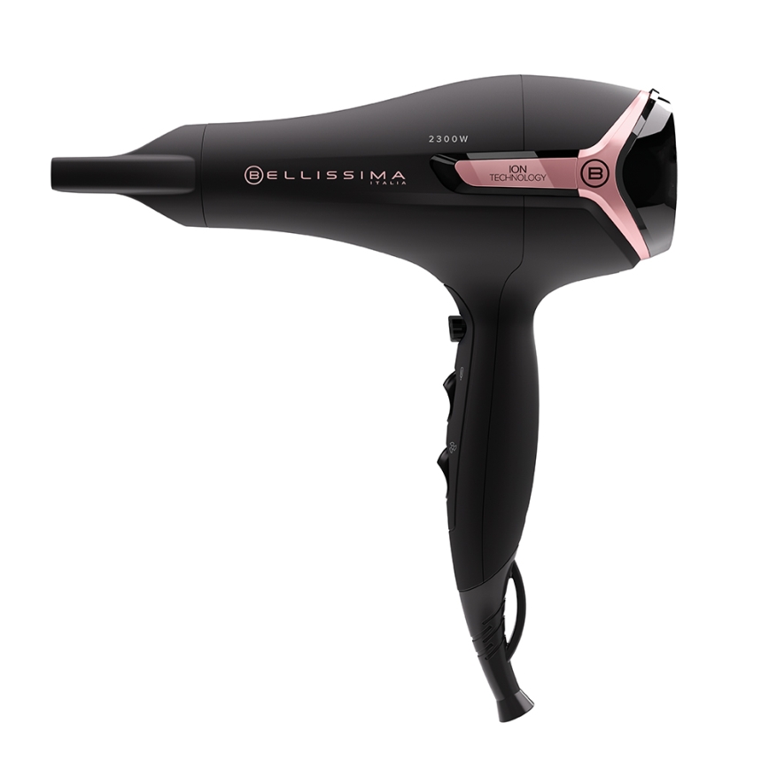 Bellissima 11860 - Fén 2300W/230V černá/růžová