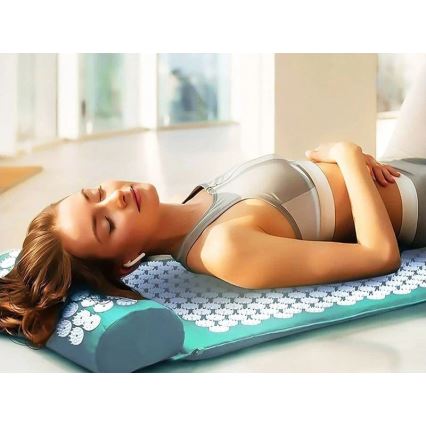 Beper - Akupresurní podložka a polštář mintová