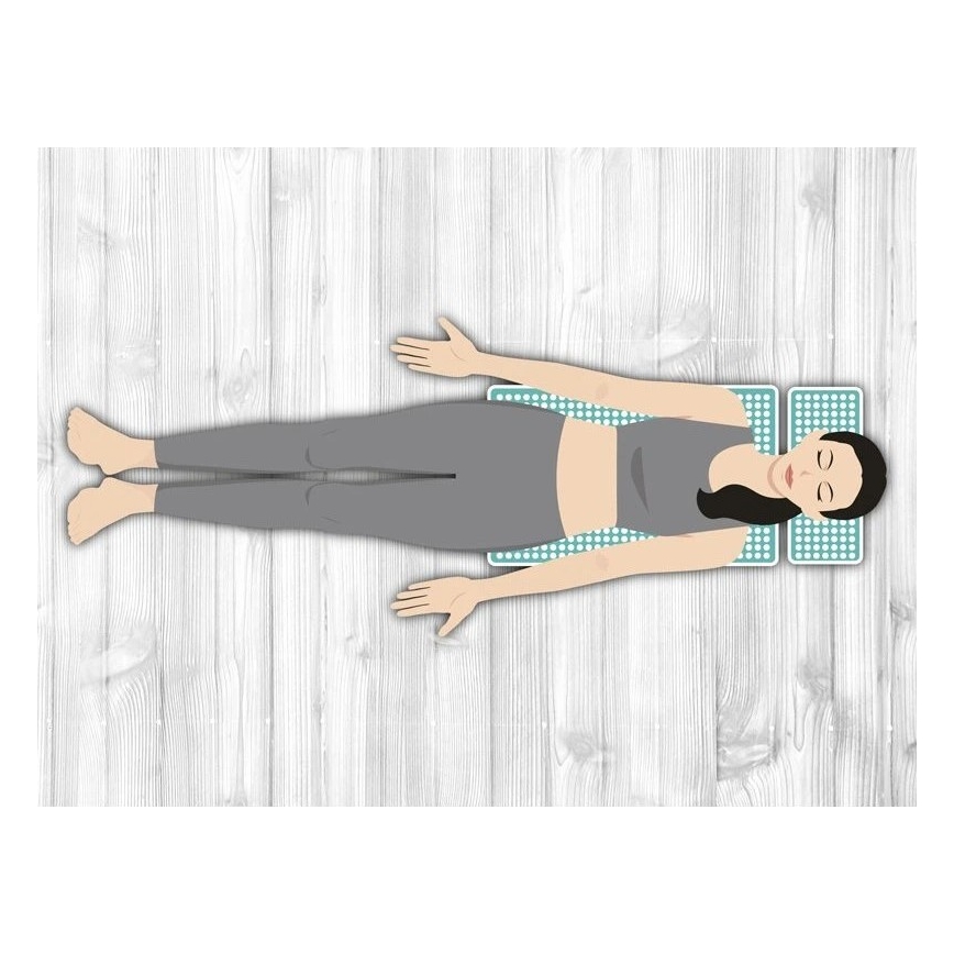 Beper - Akupresurní podložka a polštář mintová