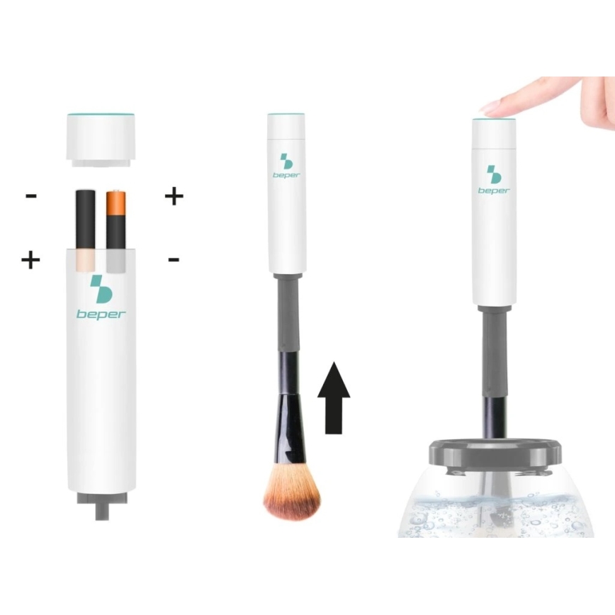 Beper - Čistič kosmetických štětců 2xAAA