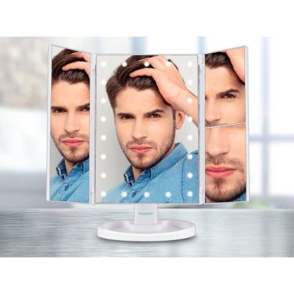 Beper - Kosmetické zrcátko s LED podsvícením 4xAAA/5V