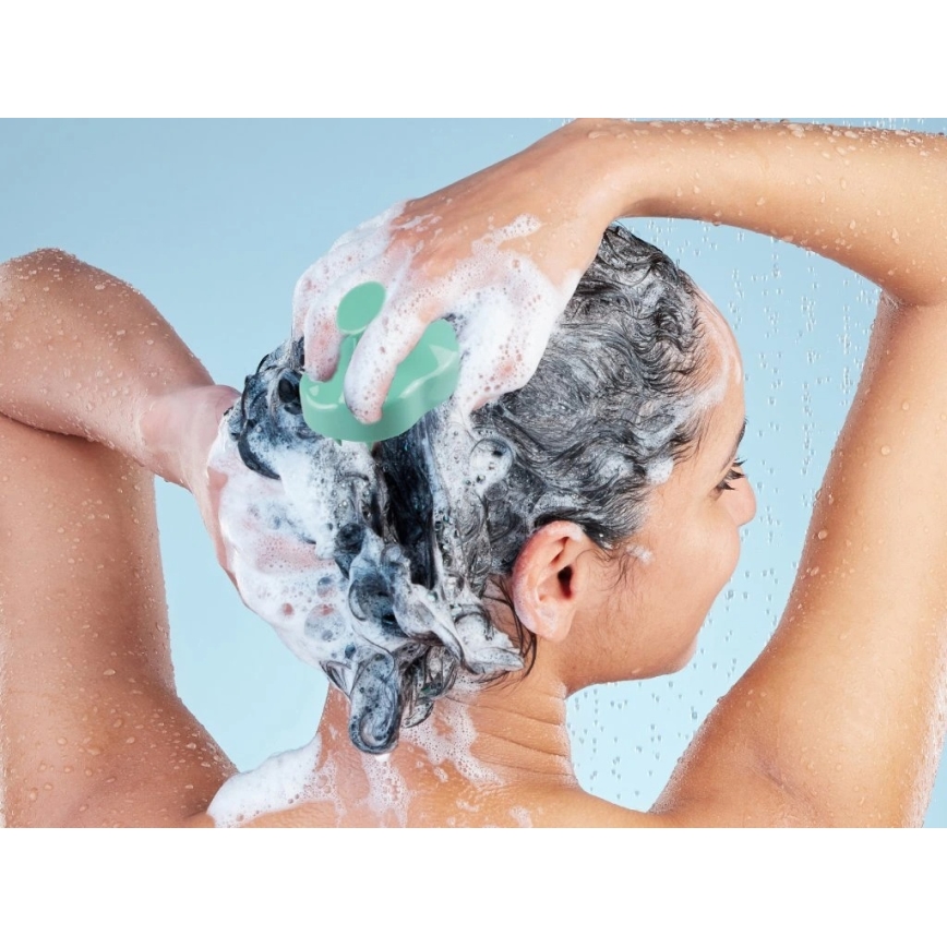 Beper - Masážní kartáč na pokožku hlavy mintová